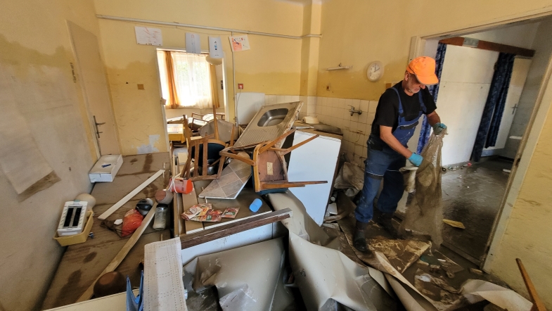 Firemní dobrovolníci pomáhají na severu Moravy